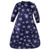 image:imageHudson Baby Unisex Baby Plush LongSleeve Sleeping Bag Sack Wearable Blanket Christmas Tree Truck 09 MonthsNavy Snowflake