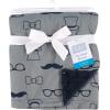 image:imageHudson Baby Unisex Baby Plush Mink Blanket Powder Blue One SizeGentleman