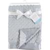 image:imageHudson Baby Unisex Baby Plush Mink Blanket Powder Blue One SizeGray
