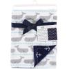 image:imageHudson Baby Unisex Baby Plush Mink Blanket Powder Blue One SizeWhales