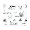 image:imageLittle Treasure Hudson Baby Cotton Poly Flannel Receiving Blankets Multipack Pink Cuteasaurus 30x30 inchesBlack Neutral Farm