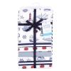 image:imageLittle Treasure Hudson Baby Cotton Poly Flannel Receiving Blankets Multipack Pink Cuteasaurus 30x30 inchesBlue Lighthouse