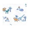 image:imageLittle Treasure Hudson Baby Cotton Poly Flannel Receiving Blankets Multipack Pink Cuteasaurus 30x30 inchesBlue Pastel Dino