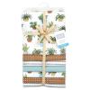 image:imageLittle Treasure Hudson Baby Cotton Poly Flannel Receiving Blankets Multipack Pink Cuteasaurus 30x30 inchesBrown Plants