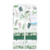 image:imageLittle Treasure Hudson Baby Cotton Poly Flannel Receiving Blankets Multipack Pink Cuteasaurus 30x30 inchesGreen Jungle