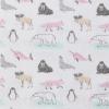 image:imageLittle Treasure Hudson Baby Cotton Poly Flannel Receiving Blankets Multipack Pink Cuteasaurus 30x30 inchesPink Arctic Animals