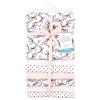 image:imageLittle Treasure Hudson Baby Cotton Poly Flannel Receiving Blankets Multipack Pink Cuteasaurus 30x30 inchesPink Bow