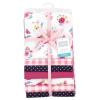 image:imageLittle Treasure Hudson Baby Cotton Poly Flannel Receiving Blankets Multipack Pink Cuteasaurus 30x30 inchesPink Butterfly Floral