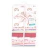 image:imageLittle Treasure Hudson Baby Cotton Poly Flannel Receiving Blankets Multipack Pink Cuteasaurus 30x30 inchesPink Creative Rainbow