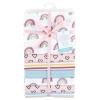 image:imageLittle Treasure Hudson Baby Cotton Poly Flannel Receiving Blankets Multipack Pink Cuteasaurus 30x30 inchesPink Modern Rainbow