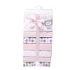 image:imageLittle Treasure Hudson Baby Cotton Poly Flannel Receiving Blankets Multipack Pink Cuteasaurus 30x30 inchesPink Stripes