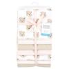 image:imageLittle Treasure Hudson Baby Cotton Poly Flannel Receiving Blankets Multipack Pink Cuteasaurus 30x30 inchesPink Taupe Bears