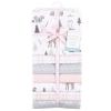 image:imageLittle Treasure Hudson Baby Cotton Poly Flannel Receiving Blankets Multipack Pink Cuteasaurus 30x30 inchesPink Winter Forest