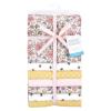 image:imageLittle Treasure Hudson Baby Cotton Poly Flannel Receiving Blankets Multipack Pink Cuteasaurus 30x30 inchesPink Yellow Pretty Florals