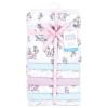 image:imageLittle Treasure Hudson Baby Cotton Poly Flannel Receiving Blankets Multipack Pink Cuteasaurus 30x30 inchesPurple Garden Fairies