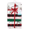 image:imageLittle Treasure Hudson Baby Cotton Poly Flannel Receiving Blankets Multipack Pink Cuteasaurus 30x30 inchesRed Christmas Scene