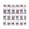 image:imageLittle Treasure Hudson Baby Cotton Poly Flannel Receiving Blankets Multipack Pink Cuteasaurus 30x30 inchesRed French Dog