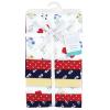 image:imageLittle Treasure Hudson Baby Cotton Poly Flannel Receiving Blankets Multipack Pink Cuteasaurus 30x30 inchesRed Wildflower
