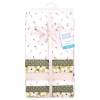 image:imageLittle Treasure Hudson Baby Cotton Poly Flannel Receiving Blankets Multipack Pink Cuteasaurus 30x30 inchesSage Green Floral