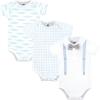 image:imageHudson Baby Infant Boys Cotton Bodysuits 3Pack Gator Polo Preemie