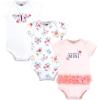 image:imageHudson Baby Infant Girls Cotton Bodysuits 3Pack Butterfly Floral Tutu Preemie