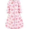 image:imageHudson Baby Infant Girls Long Sleeve Plush Faux Fur Sleeping Bag Wearable Blanket Blush Rose 1218 Months