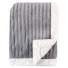 image:imageHudson Baby Unisex Baby Corduroy Blanket with Sherpa Backing and Trim Gray 30x40 inchesGray