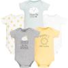 image:imageHudson Baby Unisex Baby Cotton Bodysuits 5PackSunshine and Clouds