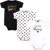image:imageHudson Baby Unisex Baby Cotton Bodysuits Girl Mommy Red Black Preemie