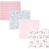 image:imageHudson Baby Unisex Baby Cotton Polyester Flannel Receiving Blankets 4PackLoves Me Deerly