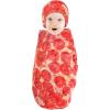 image:imageHudson Baby Unisex Baby Plush Food Burrito or Pizza Blanket and Cap Pepperoni Pizza One SizePepperoni Pizza