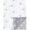 image:imageHudson Baby Unisex Baby Plush Mink Blanket Powder Blue One SizeGray Clouds