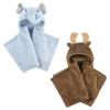 image:imagePlush Hooded Blanket 2PackBlue ElephantMoose
