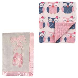 image:image2Pack Plush BlanketBalletOwls