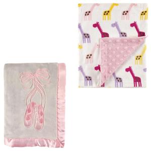 image:image2Pack Plush BlanketBalletPink Giraffe