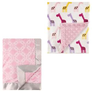 image:image2Pack Plush BlanketDamaskPink Giraffe