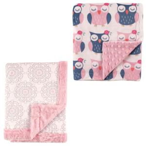 image:image2Pack Plush BlanketFloralOwls