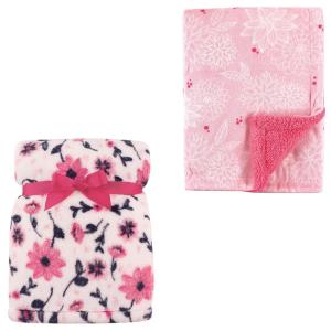 image:image2Pack Plush BlanketModern FloralPink Floral