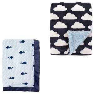 image:image2Pack Plush BlanketNavy WhaleClouds