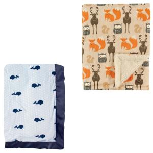 image:image2Pack Plush BlanketNavy WhaleForest