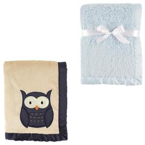 image:image2Pack Plush BlanketOwlPowder Blue