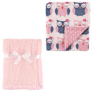 image:image2Pack Plush BlanketPinkOwls