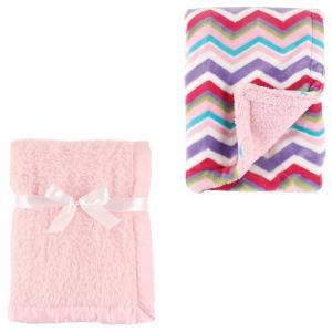 image:image2Pack Plush BlanketPinkPink Chevron