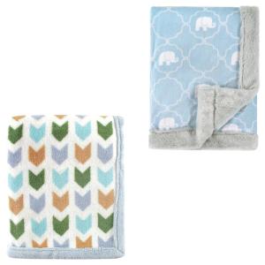 image:image2Pk Plush BlanketBlue ArrowElephant