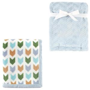 image:image2Pk Plush BlanketBlue ArrowHerringbone