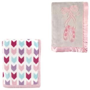 image:image2Pk Plush BlanketPink ArrowsBallet