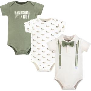 image:imageHudson Baby Infant Boy Cotton Bodysuits Mallard Polo Preemie