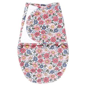 image:imageHudson Baby Infant Girl Plush Faux Fur Swaddle Wrap Fall Botanical 03 MonthsPink Blue Pretty Floral