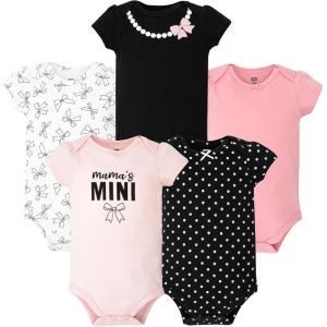 image:imageHudson Baby Infant Girls Cotton Bodysuits 5PackMamas Mini Bows