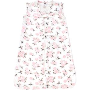 image:imageHudson Baby Infant Girls Plush Faux Fur Sleeping Bag Wearable BlanketNeutral Pink Floral